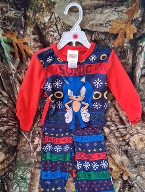 Sonic the Hedgehog Red & Blue Kids Matching Set